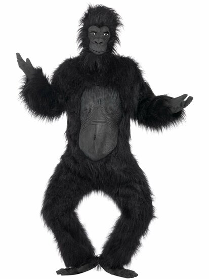 Luxe Gorilla - Dieren Kostuum - Zwart - Heren