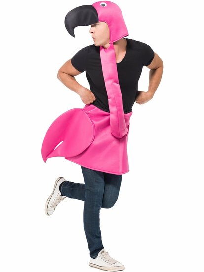 Roze Flamingo - Dieren Kostuum - Volwassenen