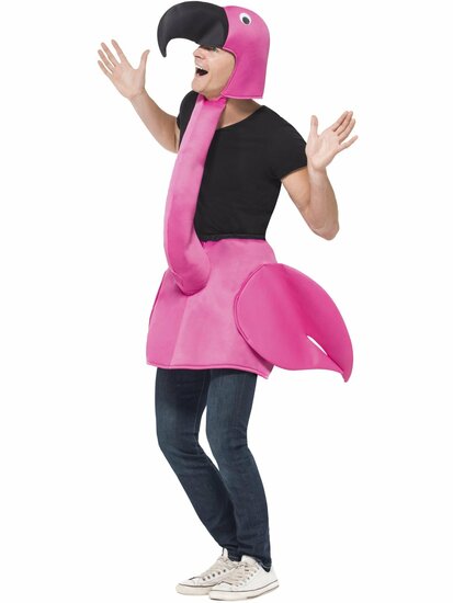 Roze Flamingo - Dieren Kostuum - Volwassenen