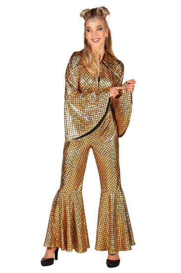 Catsuit Dazzling Star Goud - Jaren 80 &amp; 90 - Dames