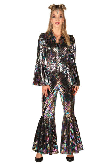 Catsuit Dazzling Star Zilver - Jaren 80 &amp; 90 - Dames