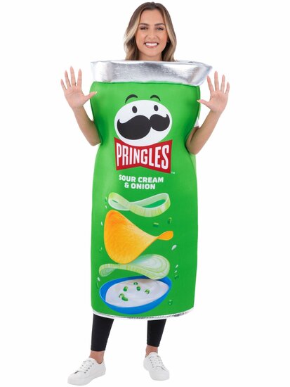 Pringles Kostuum - Sour Cream and Onion - Groen - Volwassenen