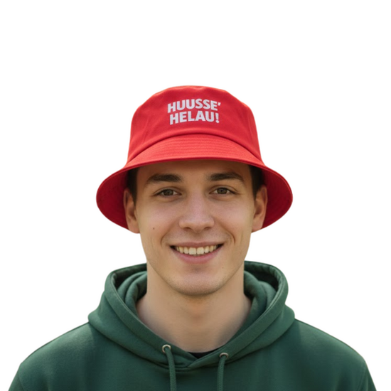 Huusse Helau Buckethat - Zwaonestad  - Huissen - Rood-Wit