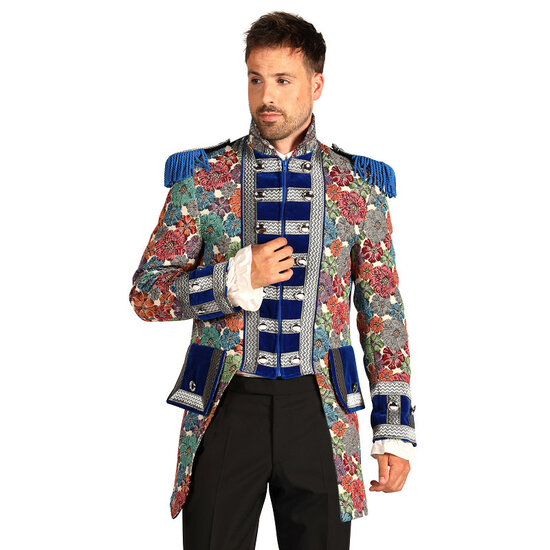 Thetru Carnavalsjas Heren - Rustic Flower - Blauw