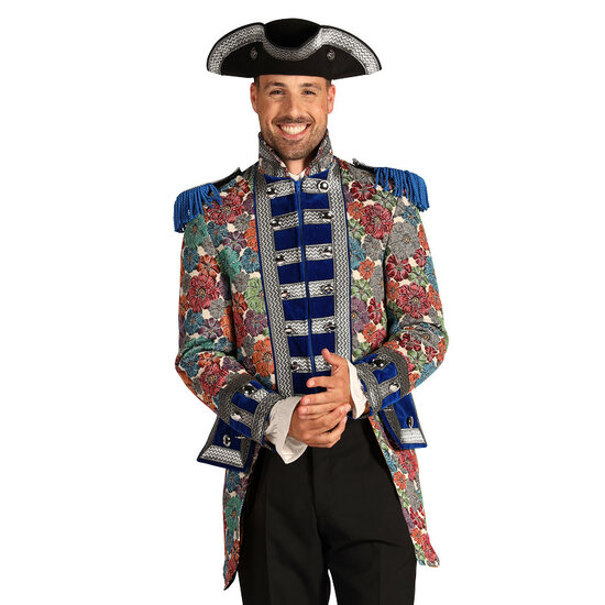 Thetru Carnavalsjas Heren - Rustic Flower - Blauw