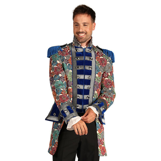 Thetru Carnavalsjas Heren - Rustic Flower - Blauw