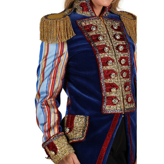 Thetru Carnavalsjas Dames - Velvet Sensation - Blauw