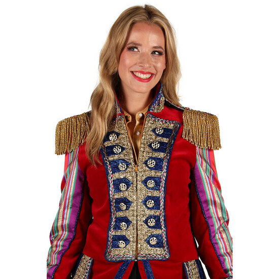 Thetru Carnavalsjas Dames - Velvet Sensation - Rood