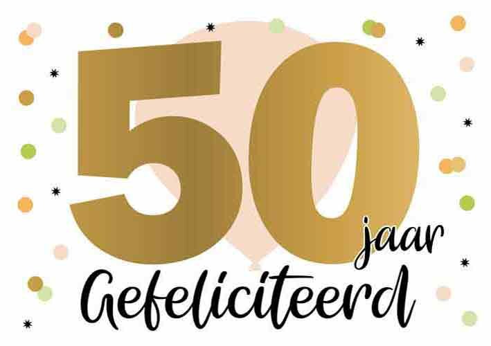 Wenskaart - Daisy 50 jaar