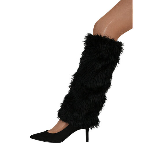 Beenwarmers zwart bont