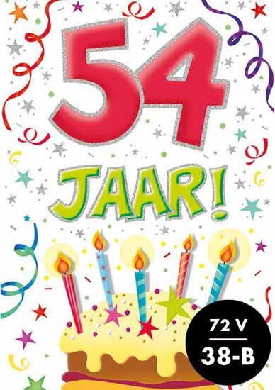 Verjaardagskaart That funny age 54 jaar