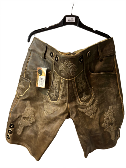 Tweedehands - Lederhosen - Maat L - Bruin