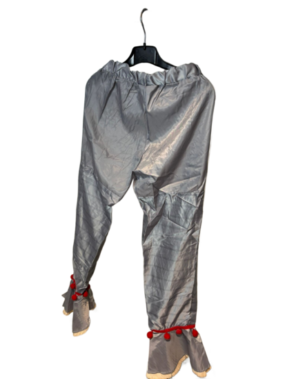 Tweedehands- Clownspak- Maat XS - Grijs