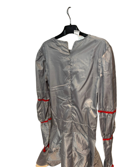 Tweedehands- Clownspak- Maat XS - Grijs