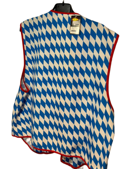 Tweedekans- Oktoberfest - Vest Maat 52- Blauw-Wit