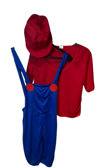 Tweedekans &ndash; Mario kostuum set &ndash; L&ndash; Rood