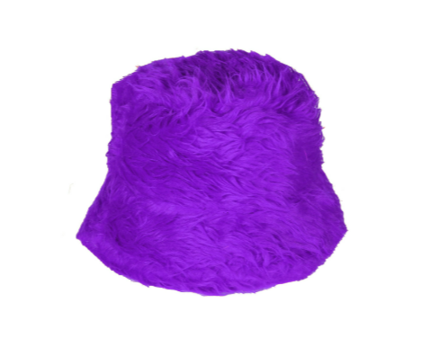 Bucket Hat Pluche - Paars - Volwassenen