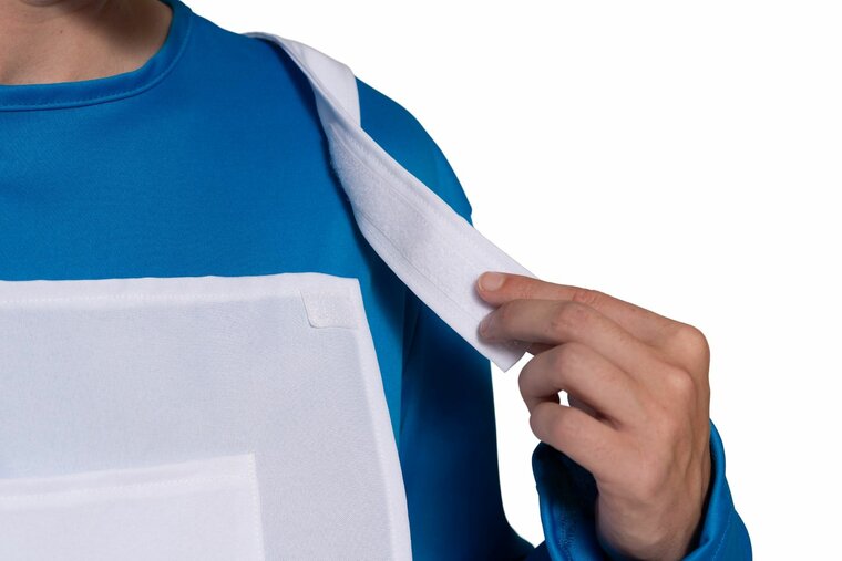 Smurf Kostuum Blauw-Wit - Heren