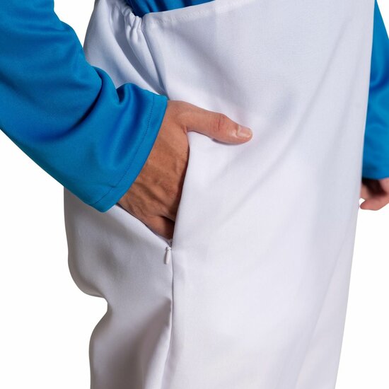 Smurf Kostuum Blauw-Wit - Heren