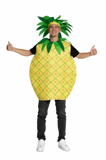 Ananas Kostuum - Geel - Volwassenen
