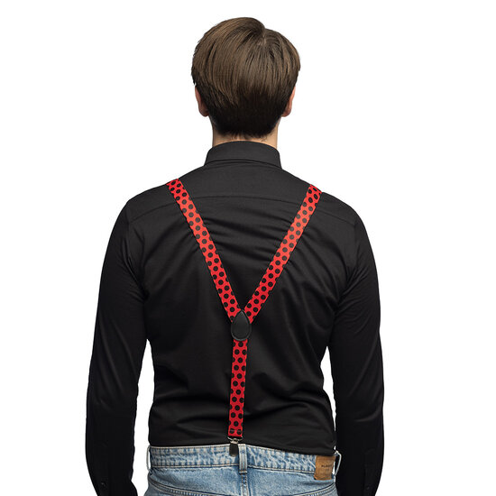 Accessoireset Lieveheersbeestje 3-delig - Bril - Bretel - Strikje