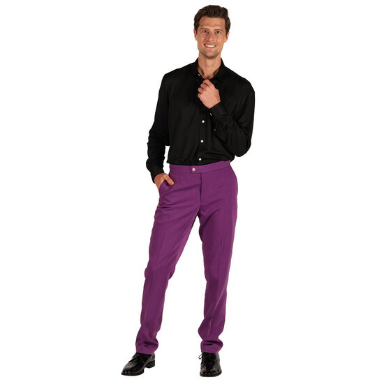 Heren broek Classic Style Paars