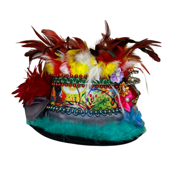 Luxe Hoge Hoed - Joker Oeteldonk - Led - Volwassenen - 1010