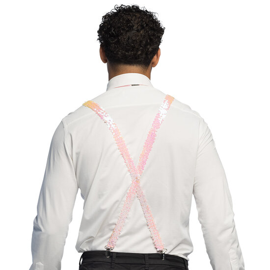 Accessoireset Lichtroze  3-delig - Bril - Bretel - Strikje