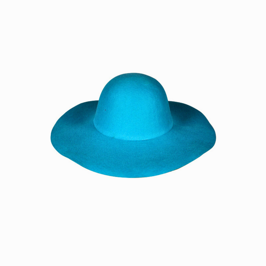 Hippie Flaphoed &ndash; Turquoise &ndash; Jaren &rsquo;70