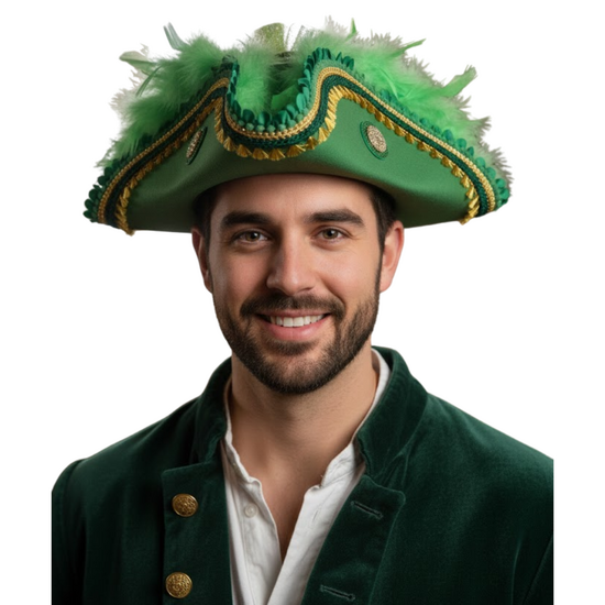 Piratenhoed Driesteek - Premium Class - Groen - Volwassenen