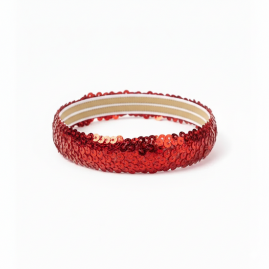 Pailletten Haarband - Rood