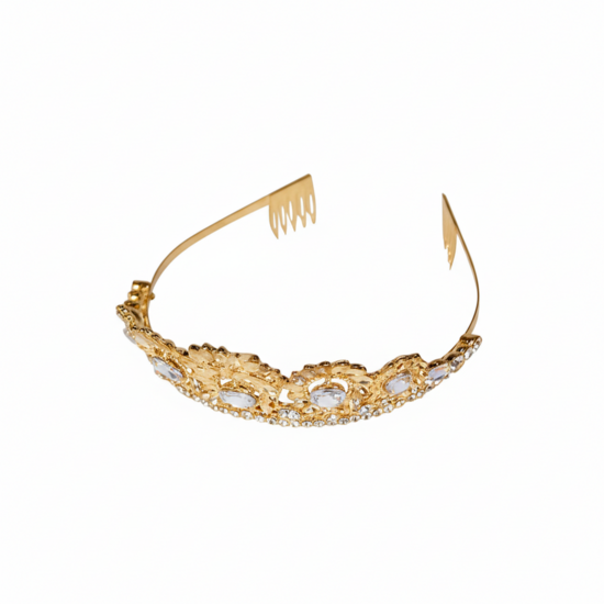 Luxe Diadeem Eleonora - Goud - Volwassenen