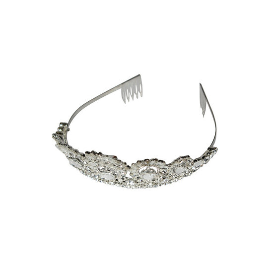 Luxe Diadeem Eleonora - Zilver - Volwassenen