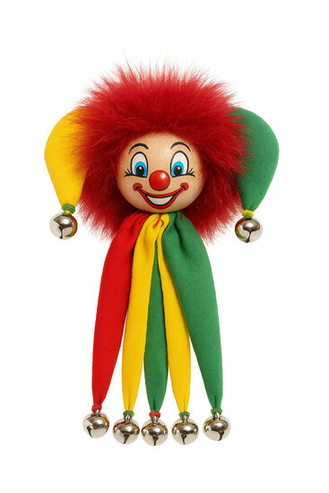 Clownbroche - August- Rood-Geel-Groen