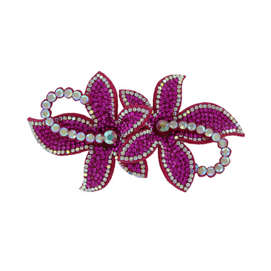Broche - Sequin Flower  - Strass - Roze