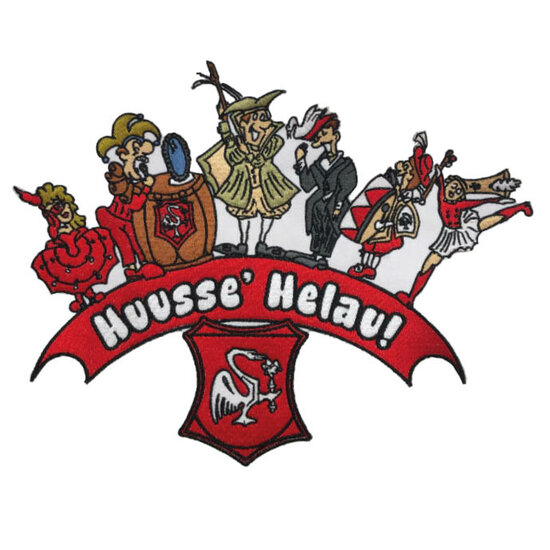 Rug Embleem Huusse - Iconische Figuren - Huusse&acute; Helau