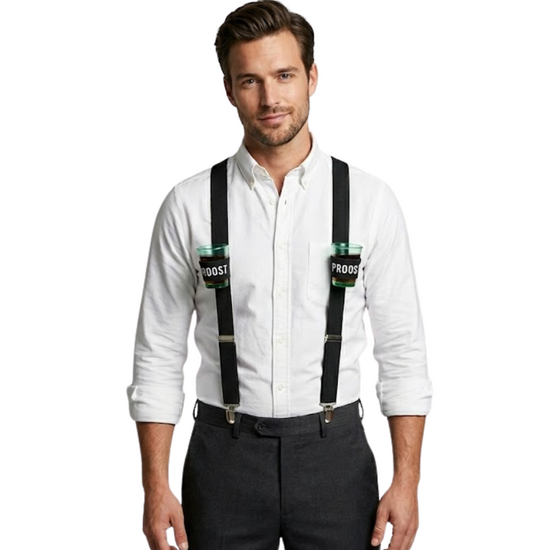 Bretels Shotglas  - Verstelbaar - Zwart