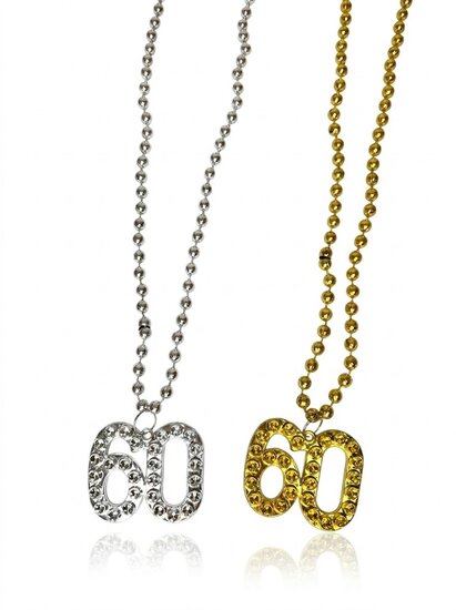 Ketting 60 Jaar - Verjaardag 60 - Assorti