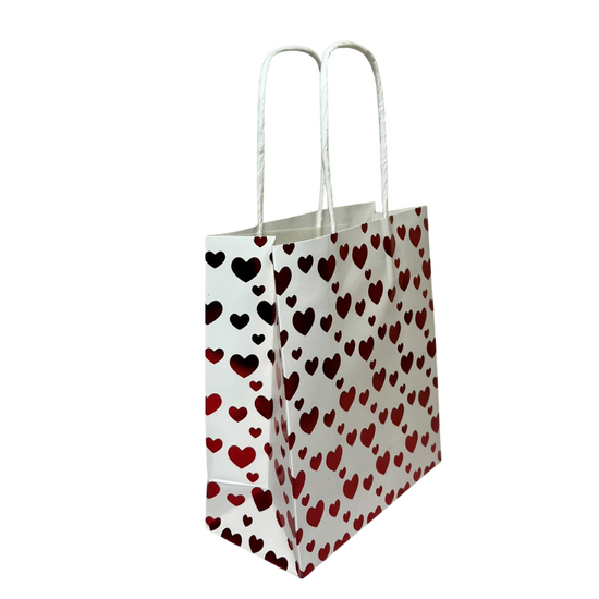 Cadeautas - Happy Birthday - Rode Hartjes