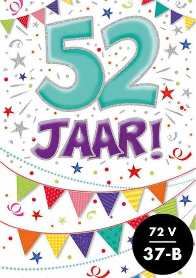 Verjaardagskaart - That Funny Age - 52 jaar - met Envelop