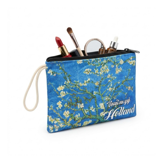 Make-up Tas - Van Gogh - Almond Blossom Print &ndash; Toilettas