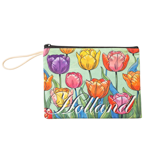 Make-up Tas - Tulpen Holland - Mint Groen &ndash; Toilettas