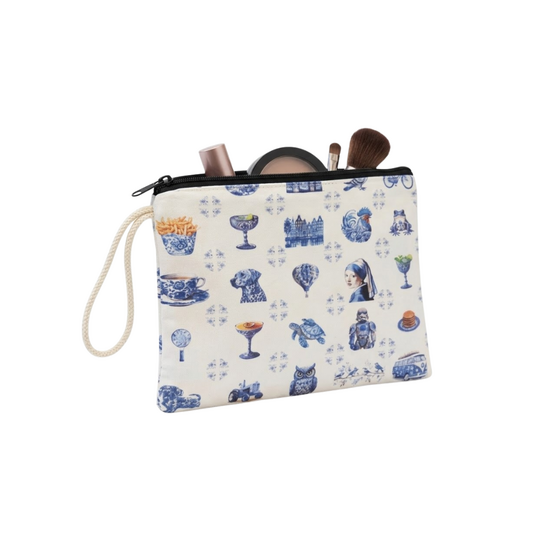 Make-up Tas - Delfs Blauw - Holland &ndash; Toilettas