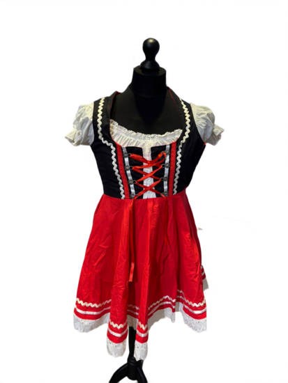 Tweedehands &amp;#x2013;  Traditioneel Duitse Dameskleding-  Maat 36 - Rood