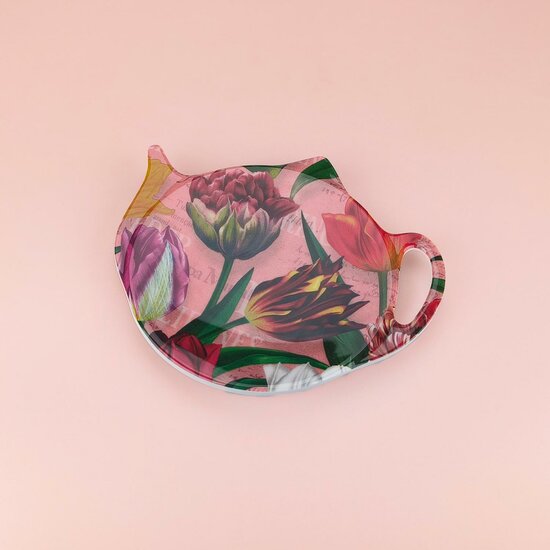 Theezakjeshouder Holland - Tulpen Roze - Souvenir