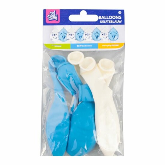 Delftsblauw Ballonnen - Holland  - 8 stuks