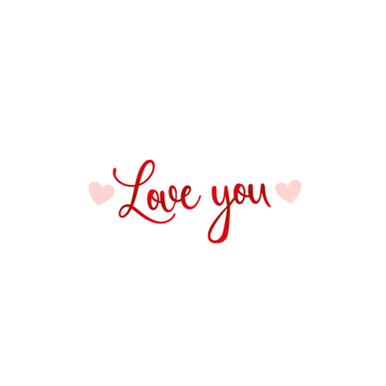 Letter Banner Love - Rood - 2,5 meter