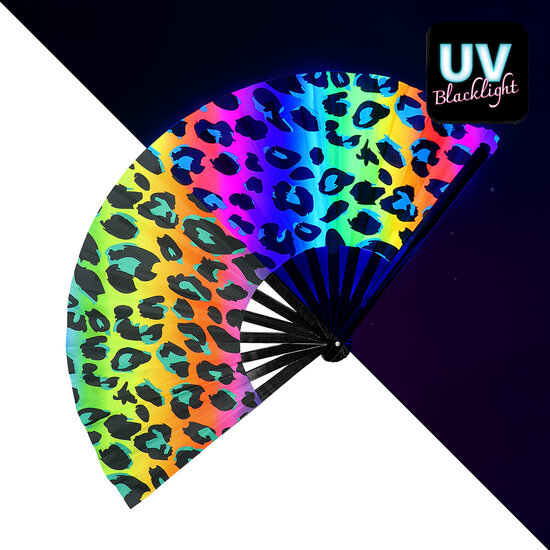 Waaier Rave Wild XL -  UV - Panter - Festival
