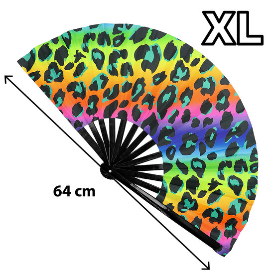 Waaier Rave Wild XL -  UV - Panter - Festival