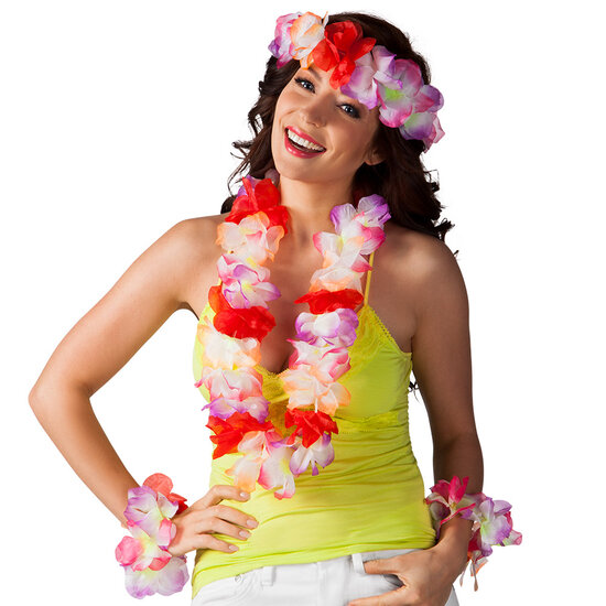 Hawaii Set Sunshine - Strandfeest Festival - 4-delig - Assorti